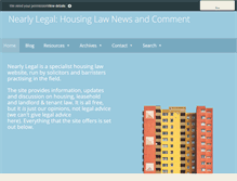 Tablet Screenshot of nearlylegal.co.uk